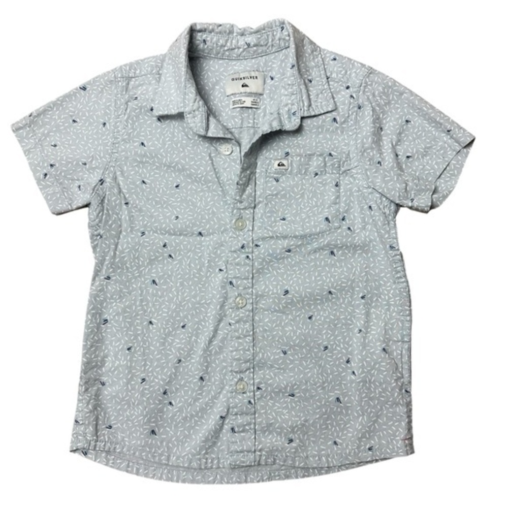 Quiksilver Kids Gray Button Down Shirt